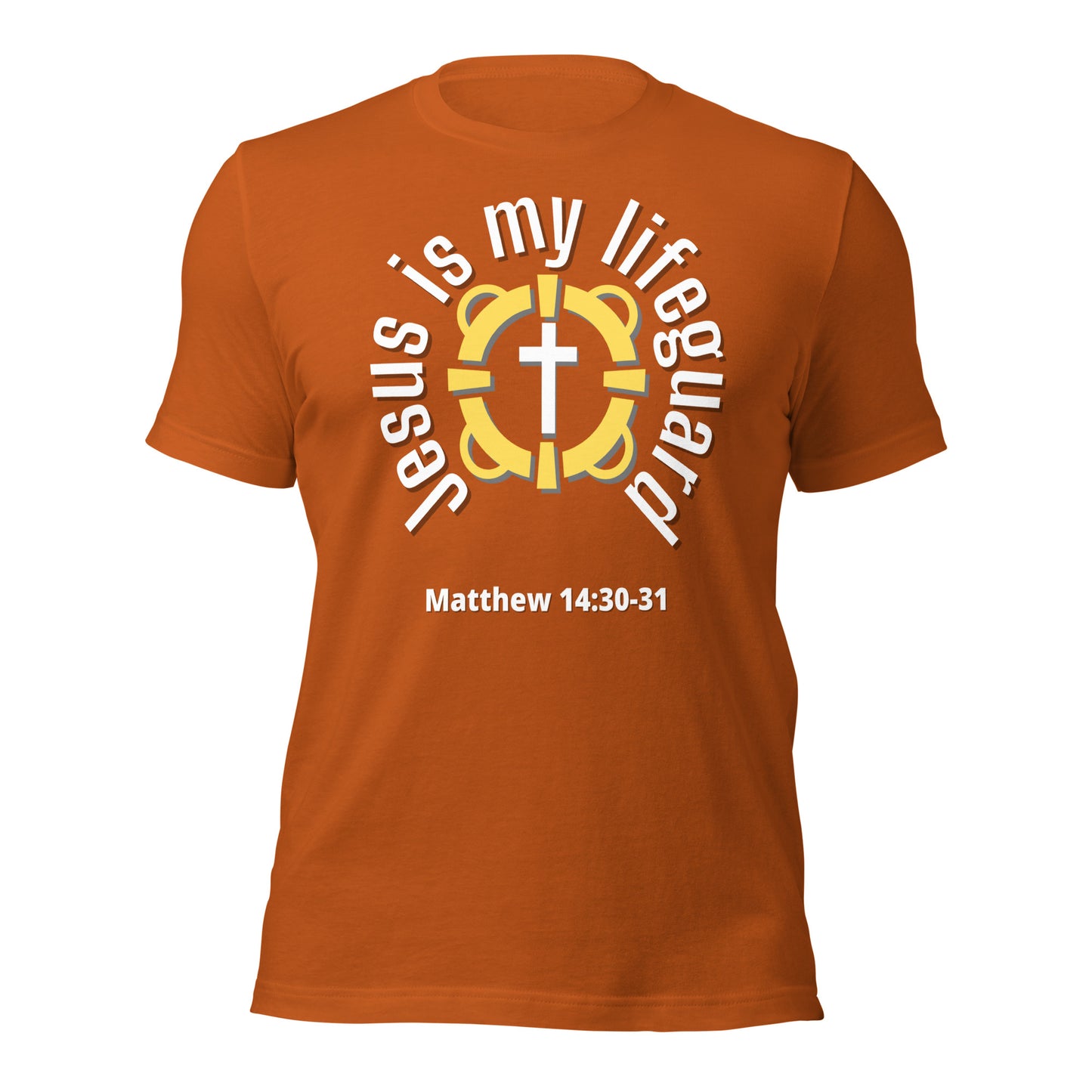 Jesus Is My Lifeguard T-shirt (White Print)