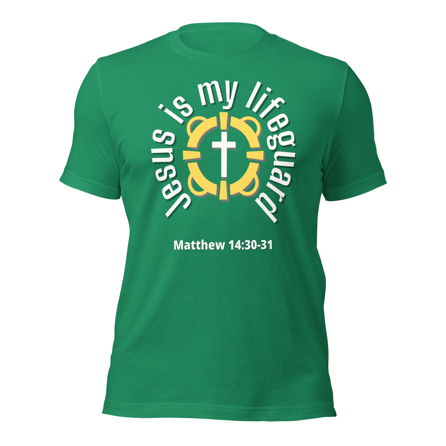 Jesus Is My Lifeguard T-shirt (White Print)
