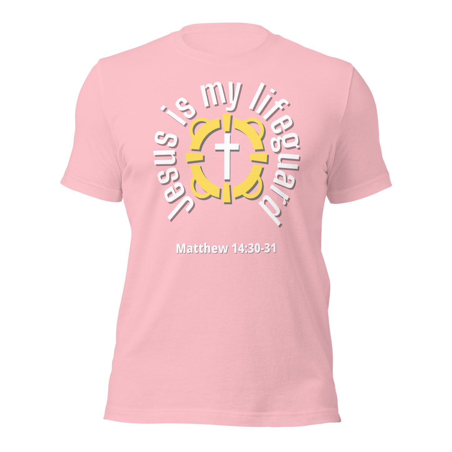 Jesus Is My Lifeguard T-shirt (White Print)