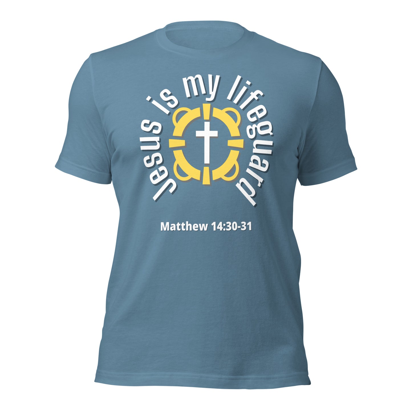 Jesus Is My Lifeguard T-shirt (White Print)