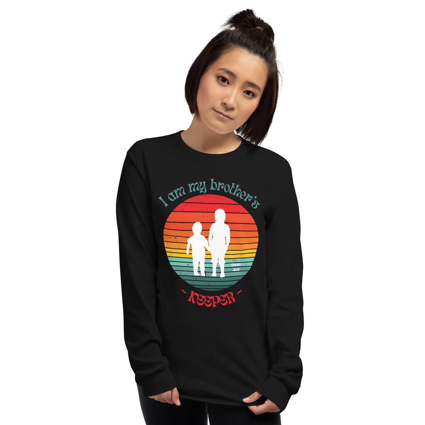 Brother's Keeper Long Sleeve Shirt (female white logo)