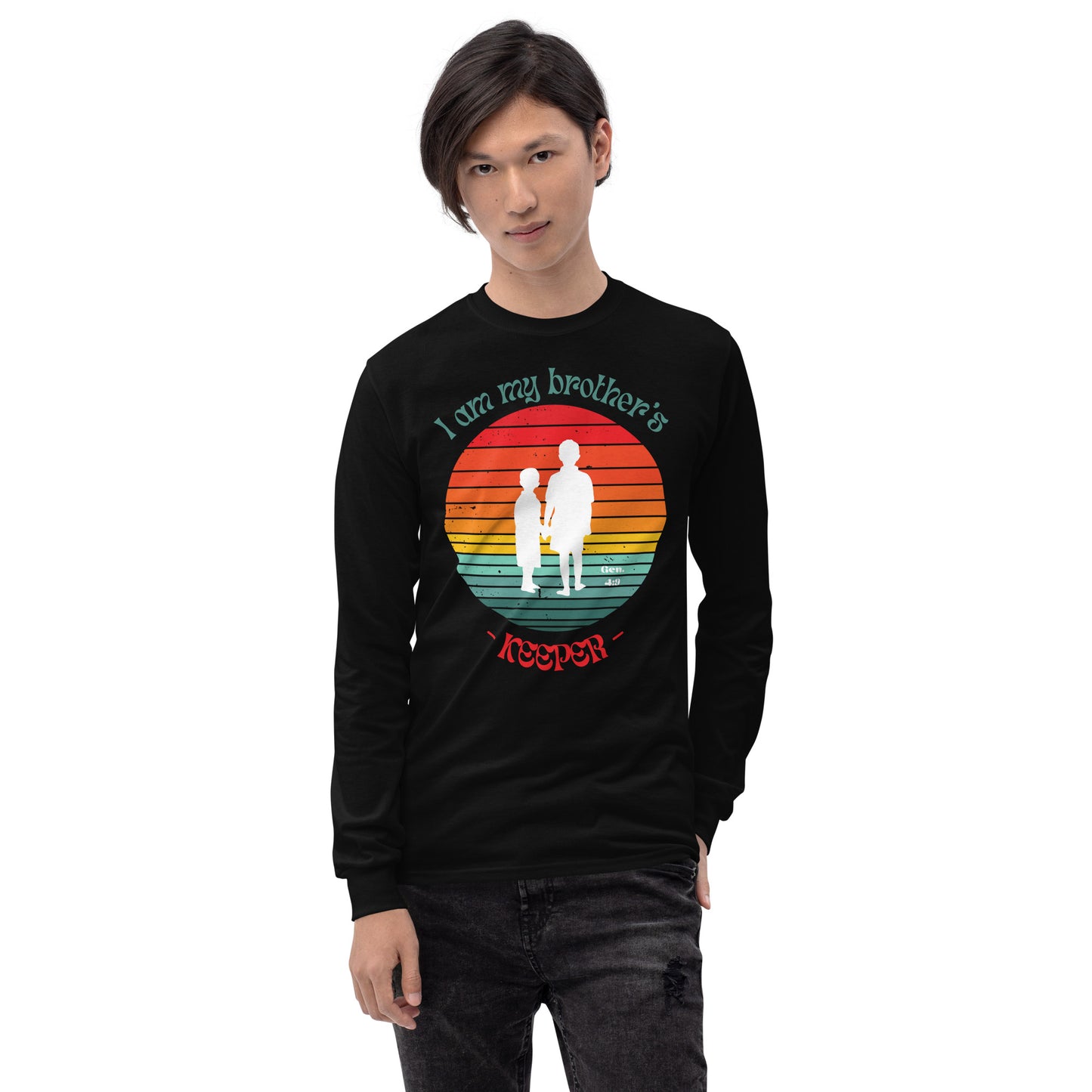 Brother's Keeper Long Sleeve Shirt (male white logo)