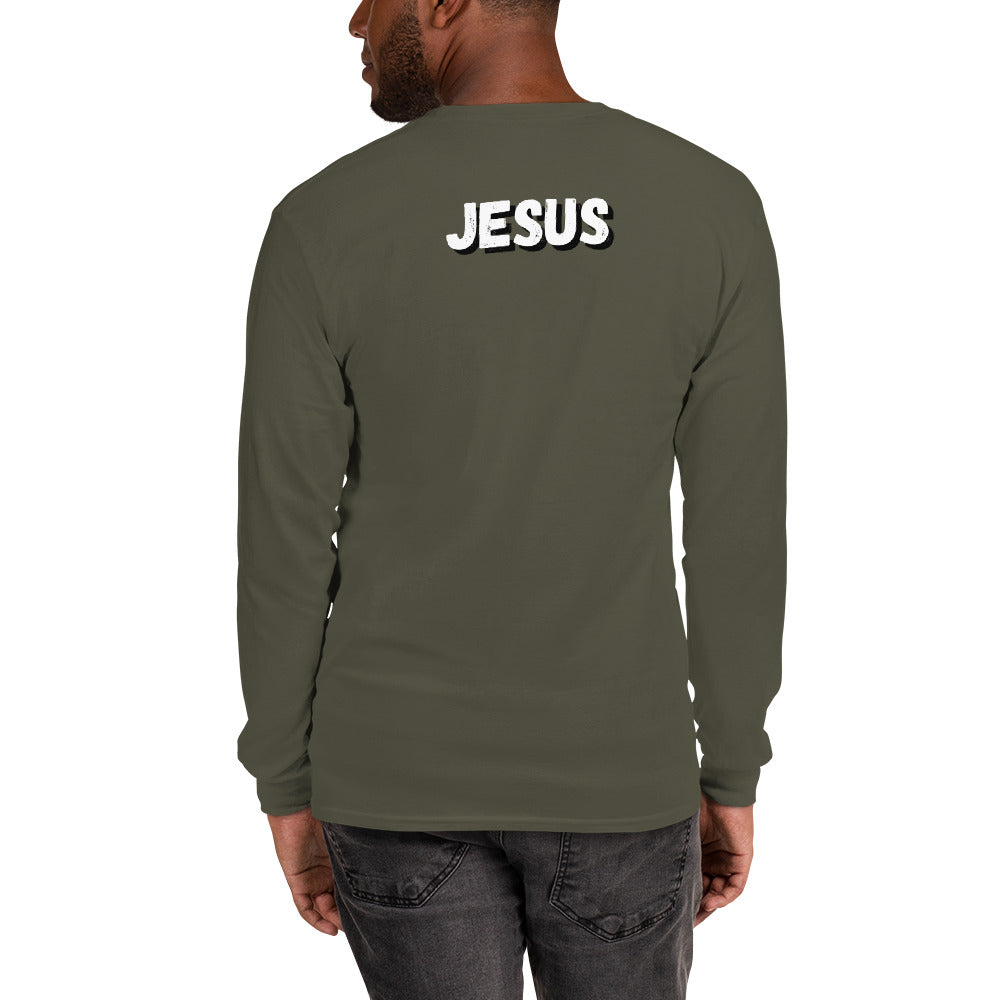 For God I Will Live, For God I Will Die (Stripe) Long Sleeve Shirt