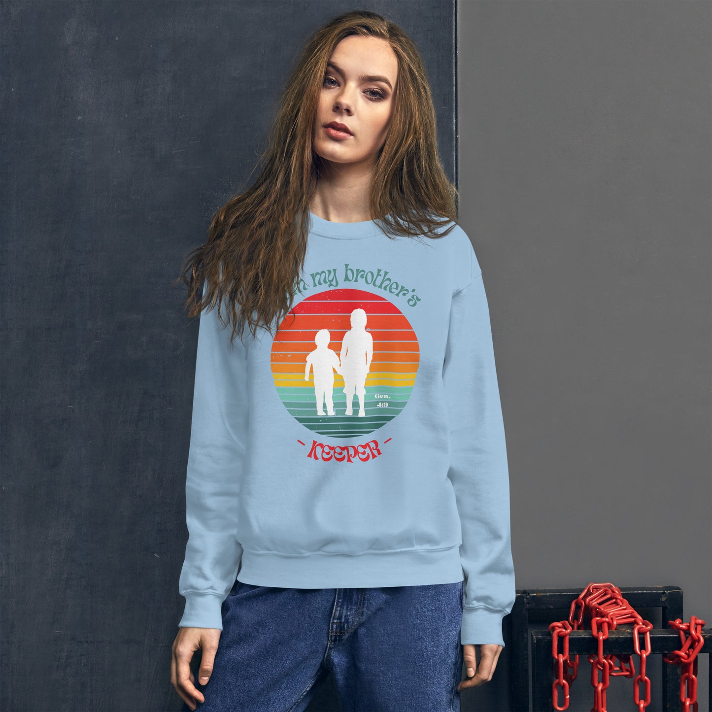 Brother's Keeper Sweatshirt (female black logo)