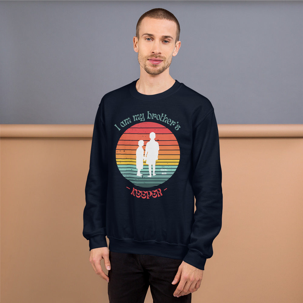 Brother's Keeper Sweatshirt (male white logo)