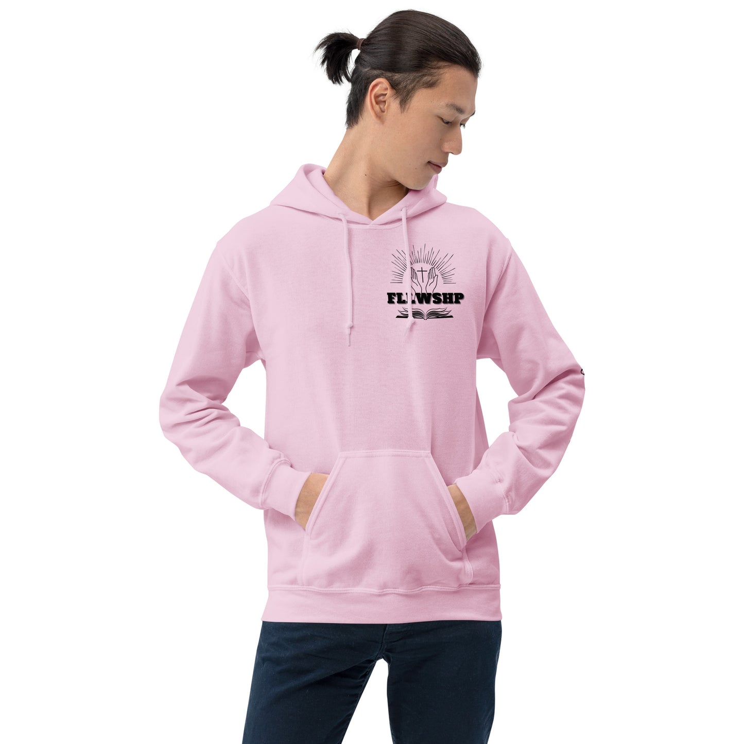 FLLWSHP w/Jesus Hoodie (black print)