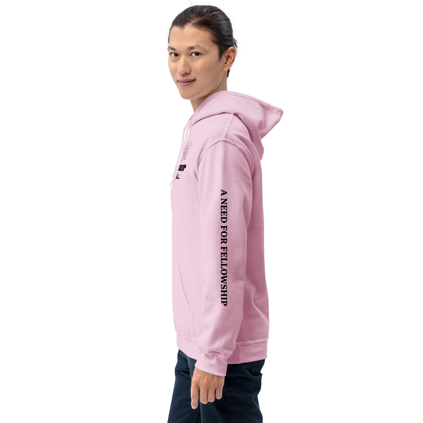 FLLWSHP w/Jesus Hoodie (black print)