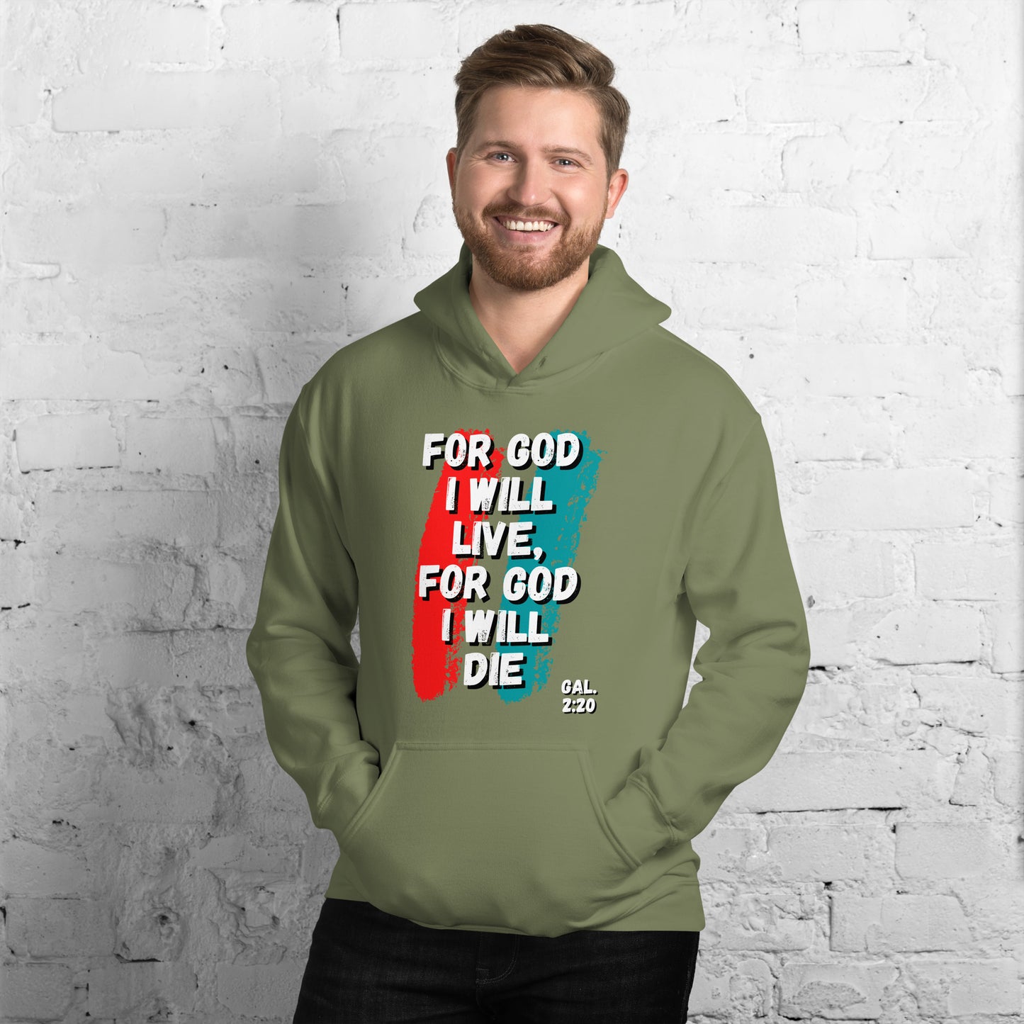For God I Will Live, For God I Will Die (Stripe) Hoodie