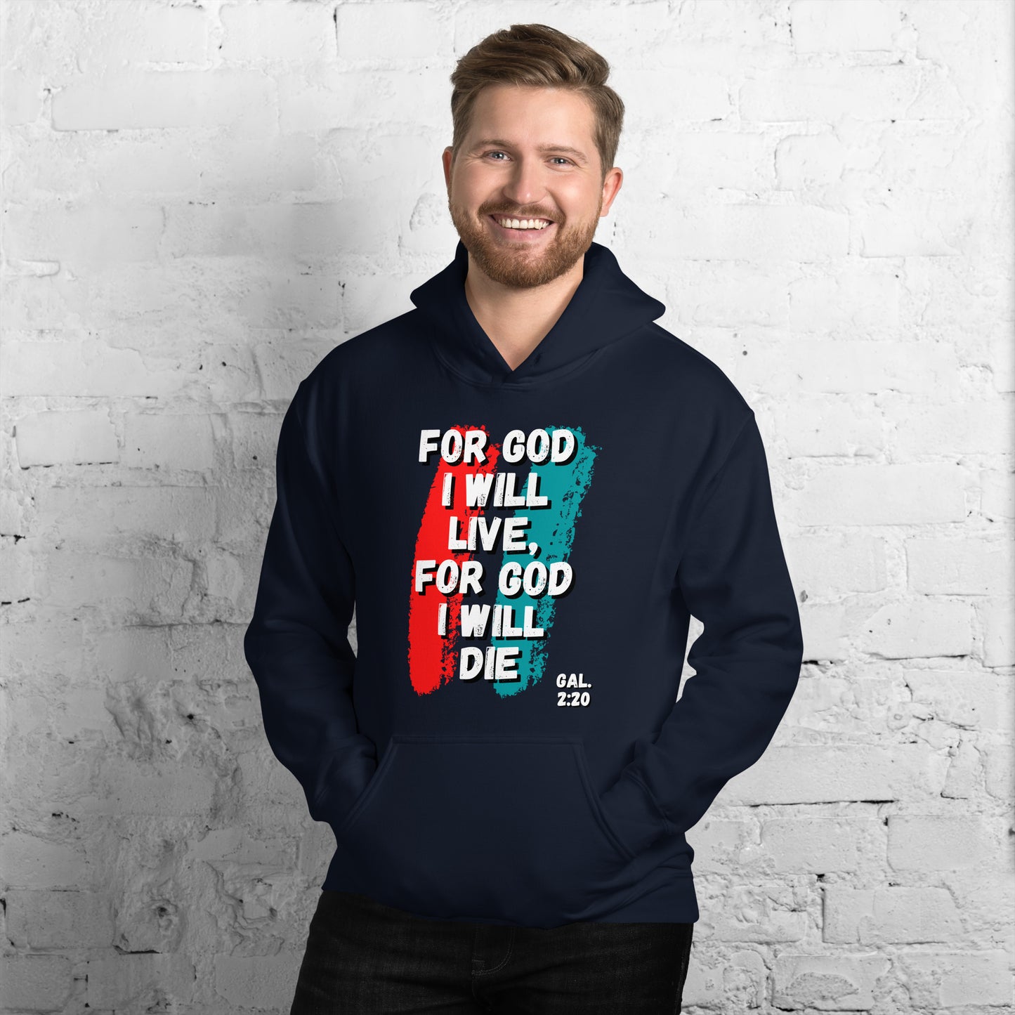 For God I Will Live, For God I Will Die (Stripe) Hoodie