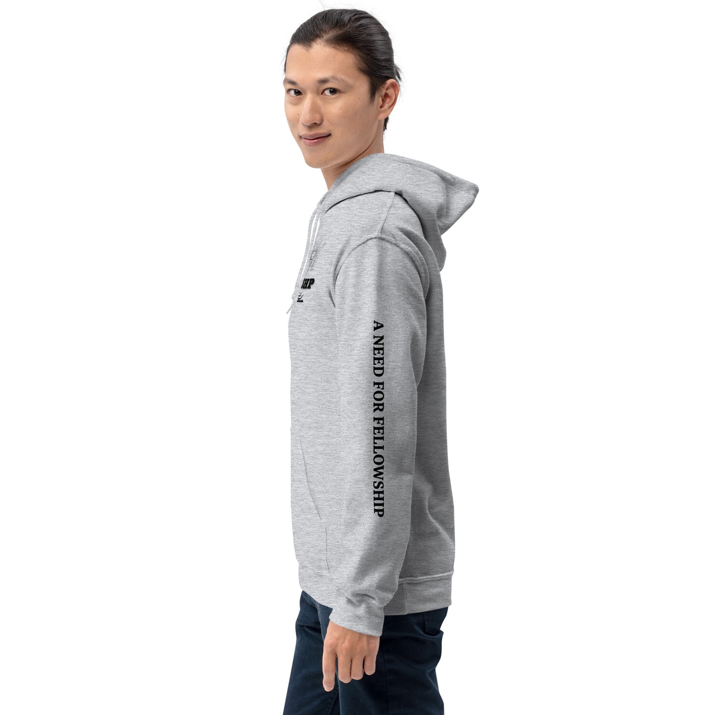 FLLWSHP w/Jesus Hoodie (black print)