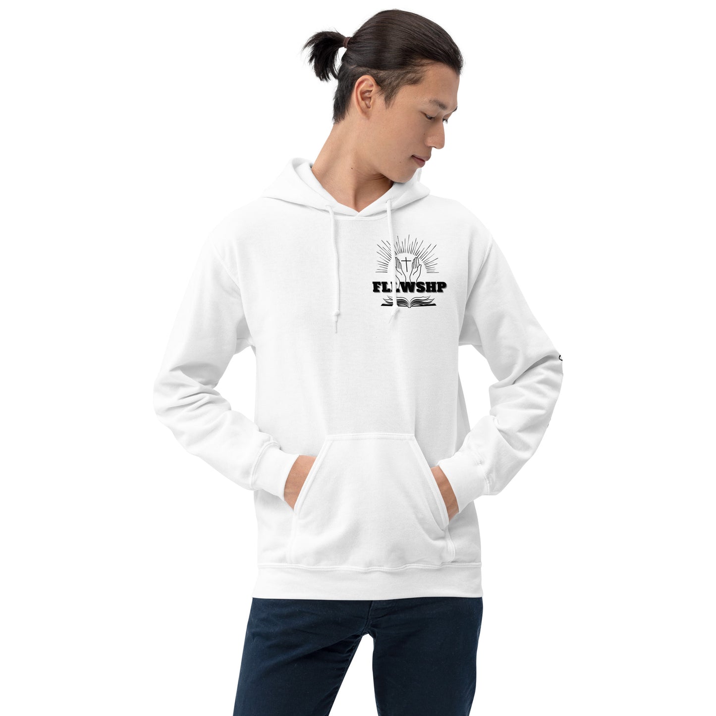 FLLWSHP w/Jesus Hoodie (black print)