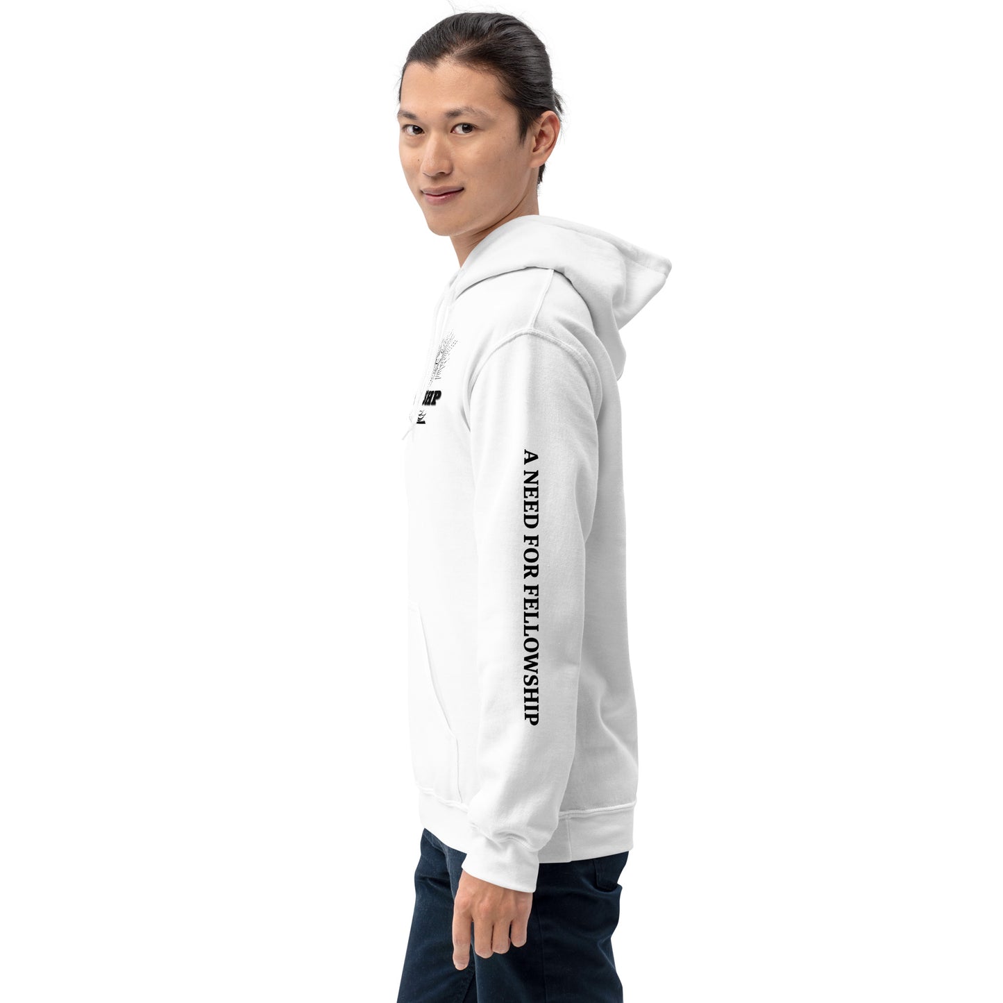 FLLWSHP w/Jesus Hoodie (black print)