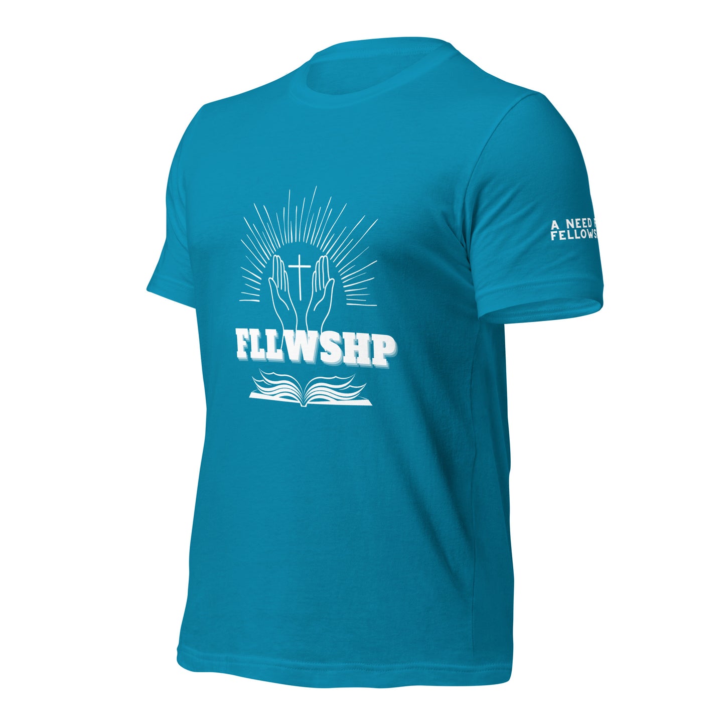 FLLWSHP T-shirt (white print)