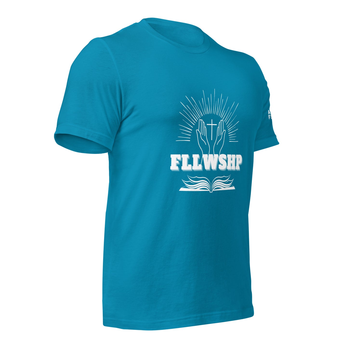 FLLWSHP T-shirt (white print)
