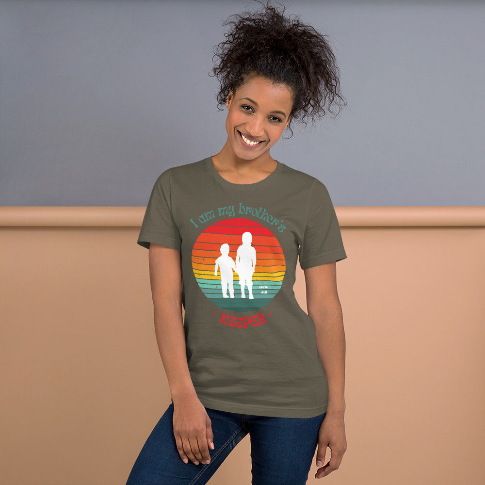 Brother's Keeper t-shirt (female white logo)
