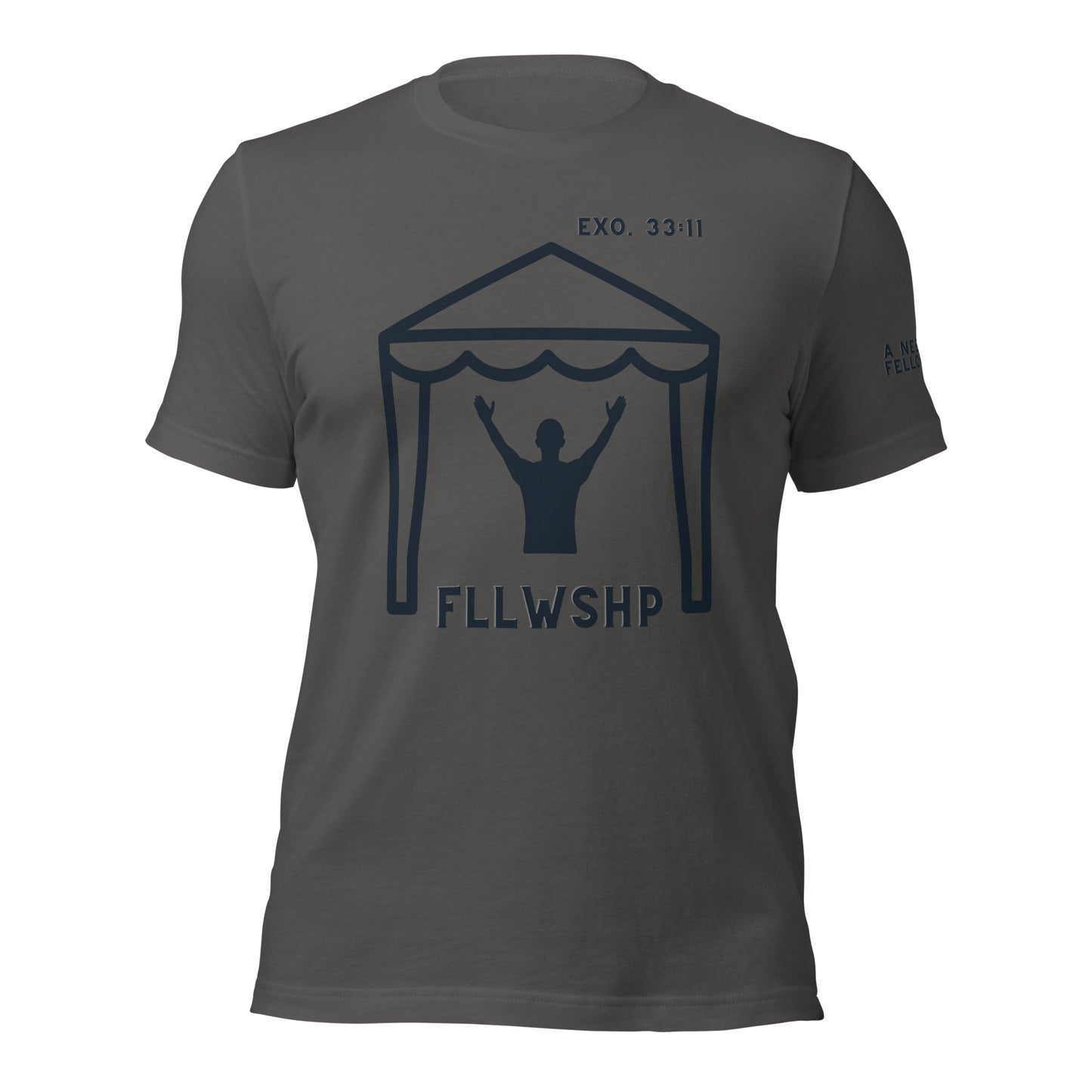 FLLWSHP w/God T-shirt (black print)
