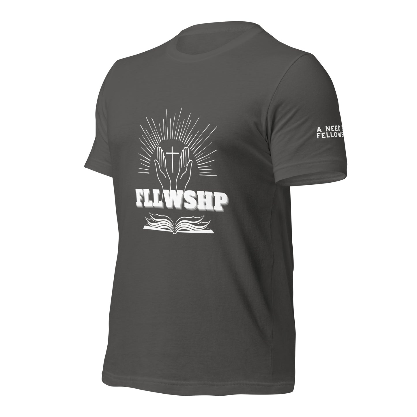 FLLWSHP T-shirt (white print)