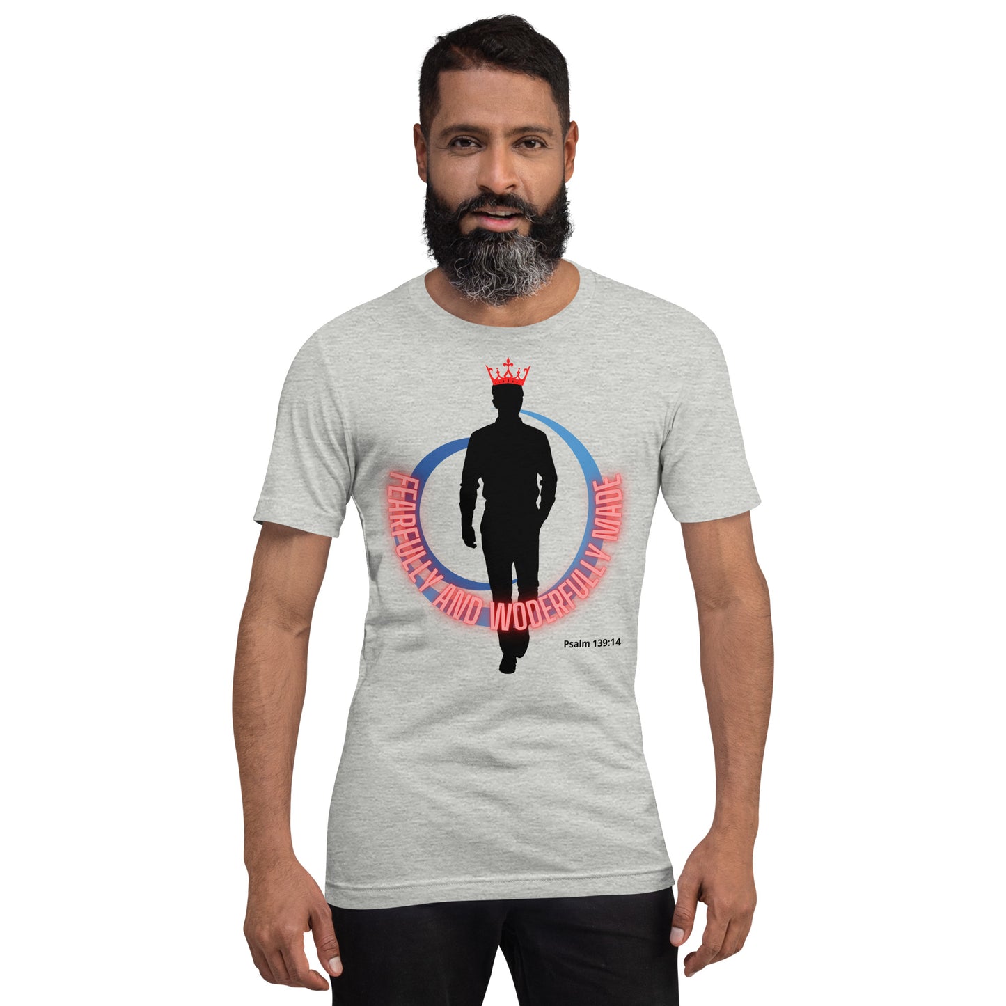 Fearfully and wonderfully made (male figure) t-shirt