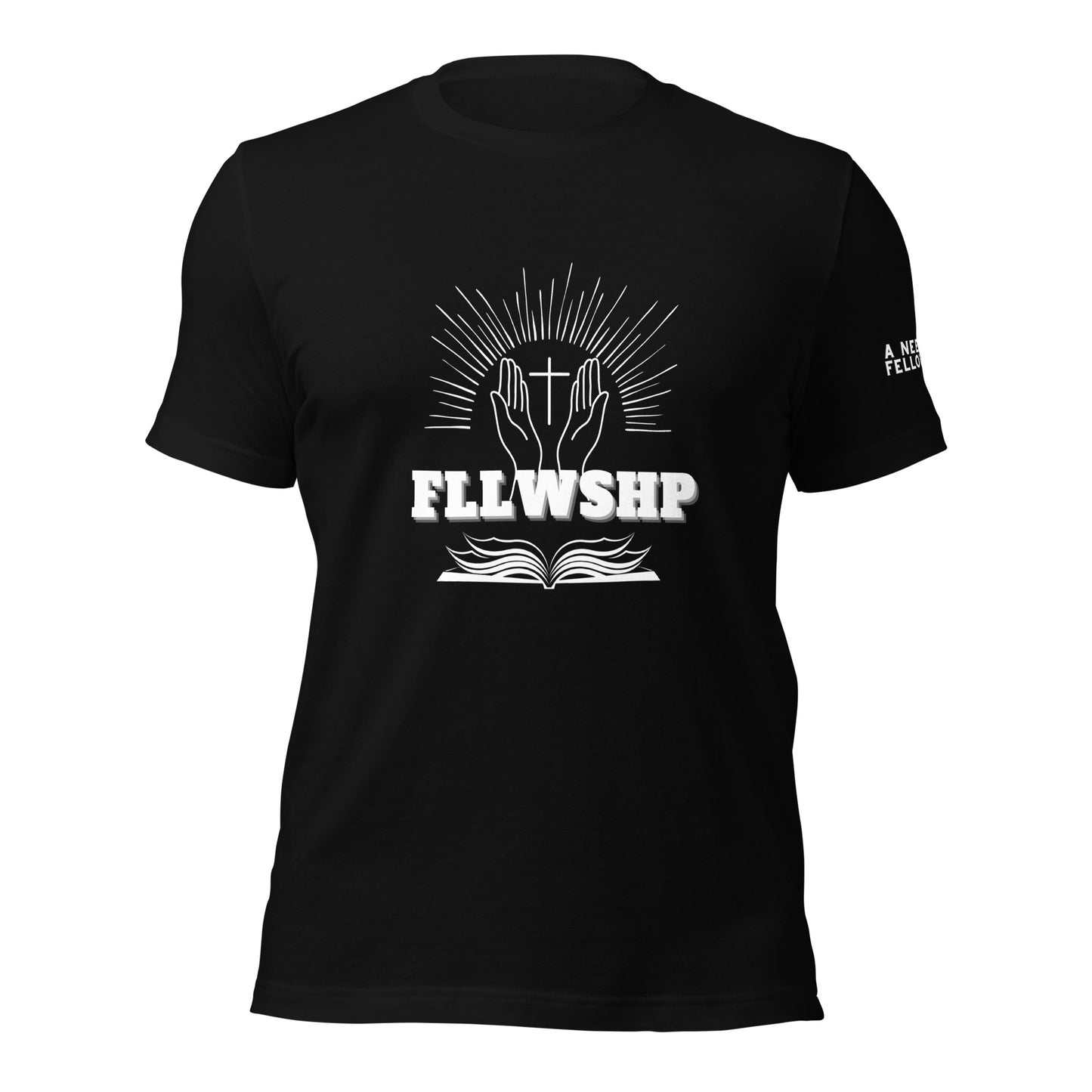 FLLWSHP T-shirt (white print)