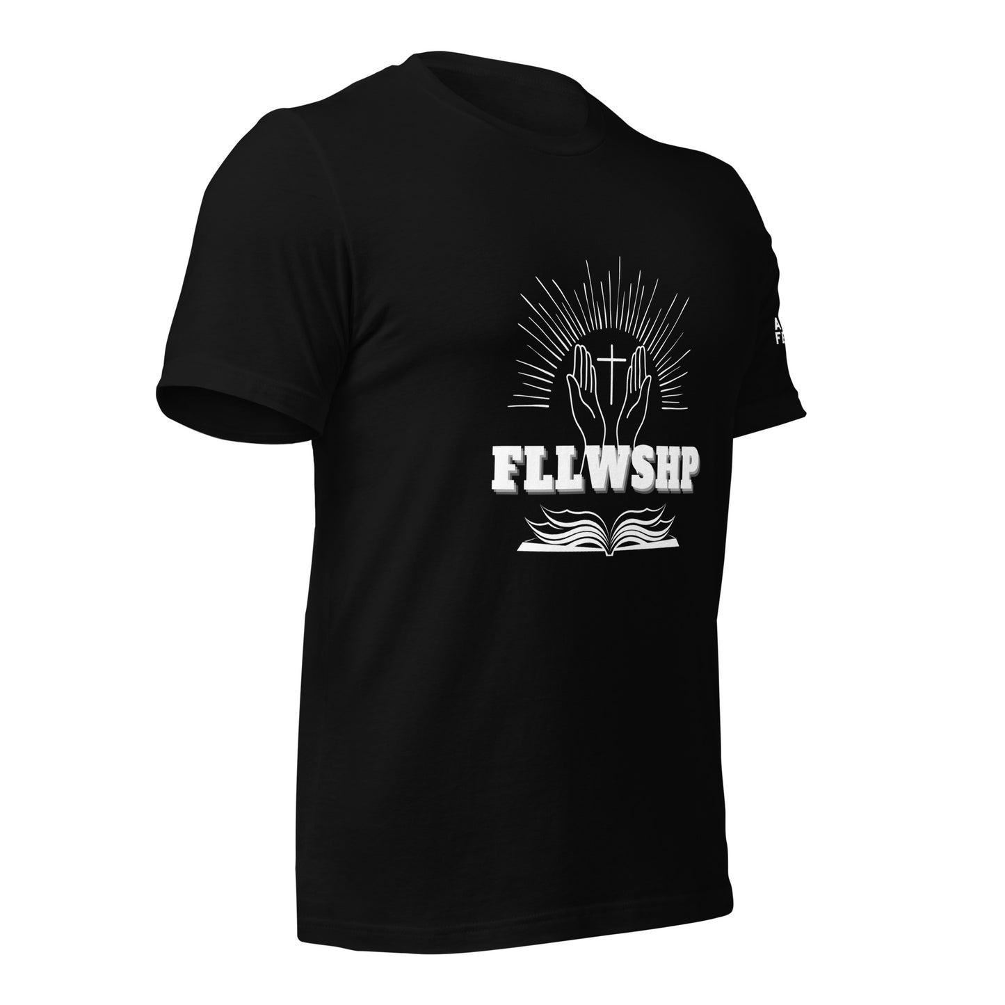 FLLWSHP T-shirt (white print)