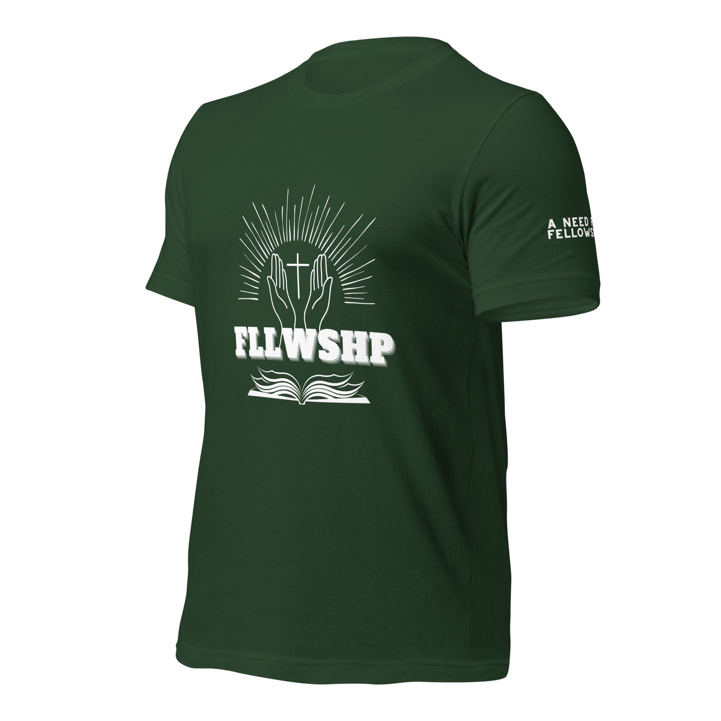 FLLWSHP T-shirt (white print)