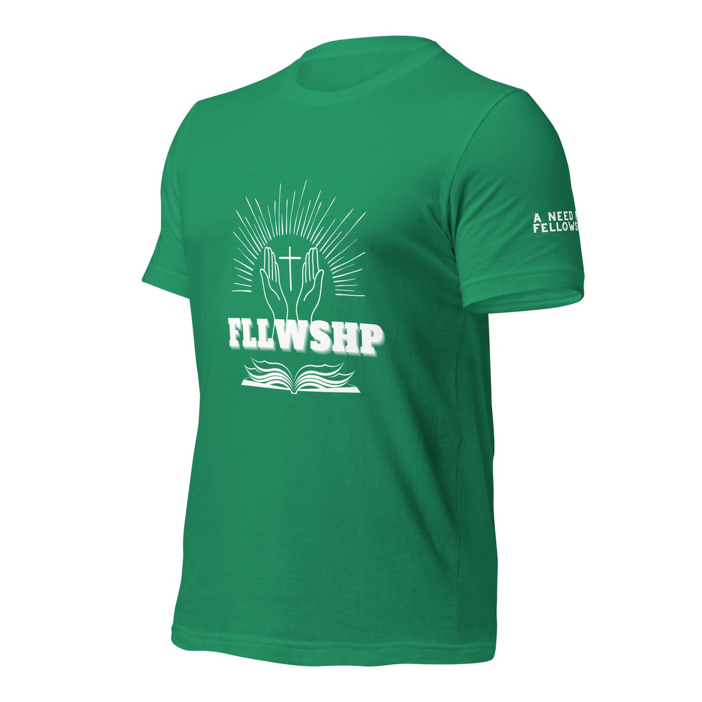 FLLWSHP T-shirt (white print)