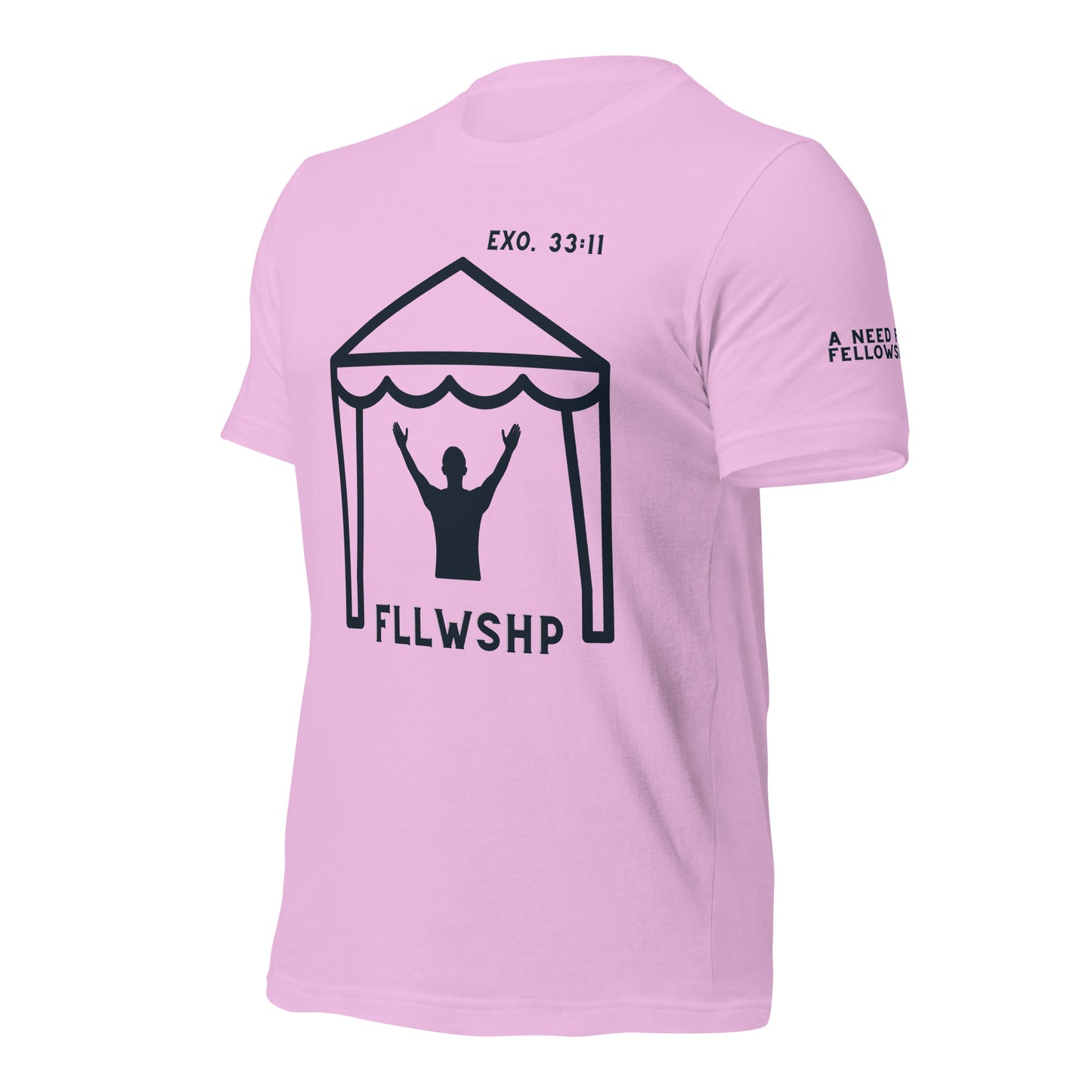 FLLWSHP w/God T-shirt (black print)