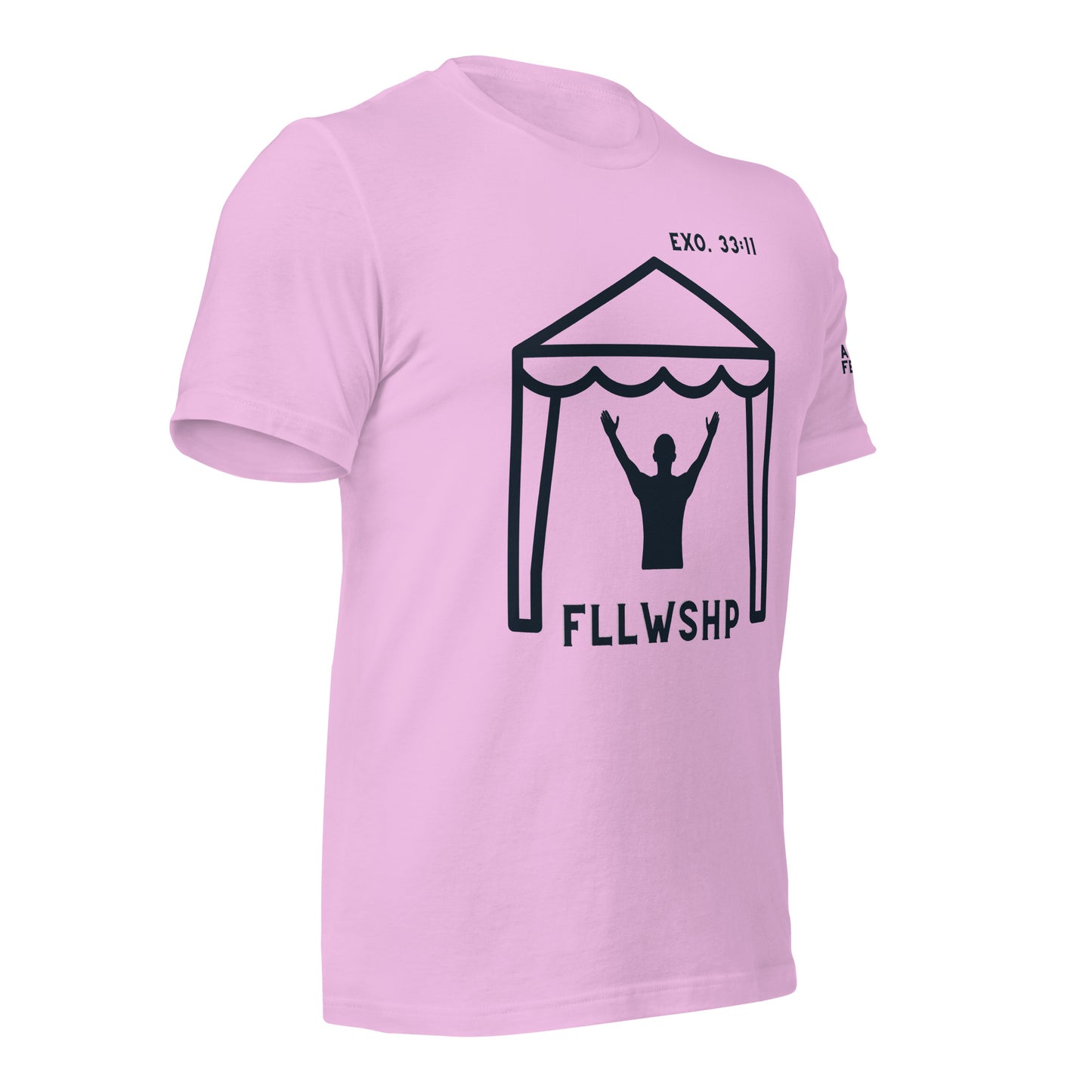 FLLWSHP w/God T-shirt (black print)