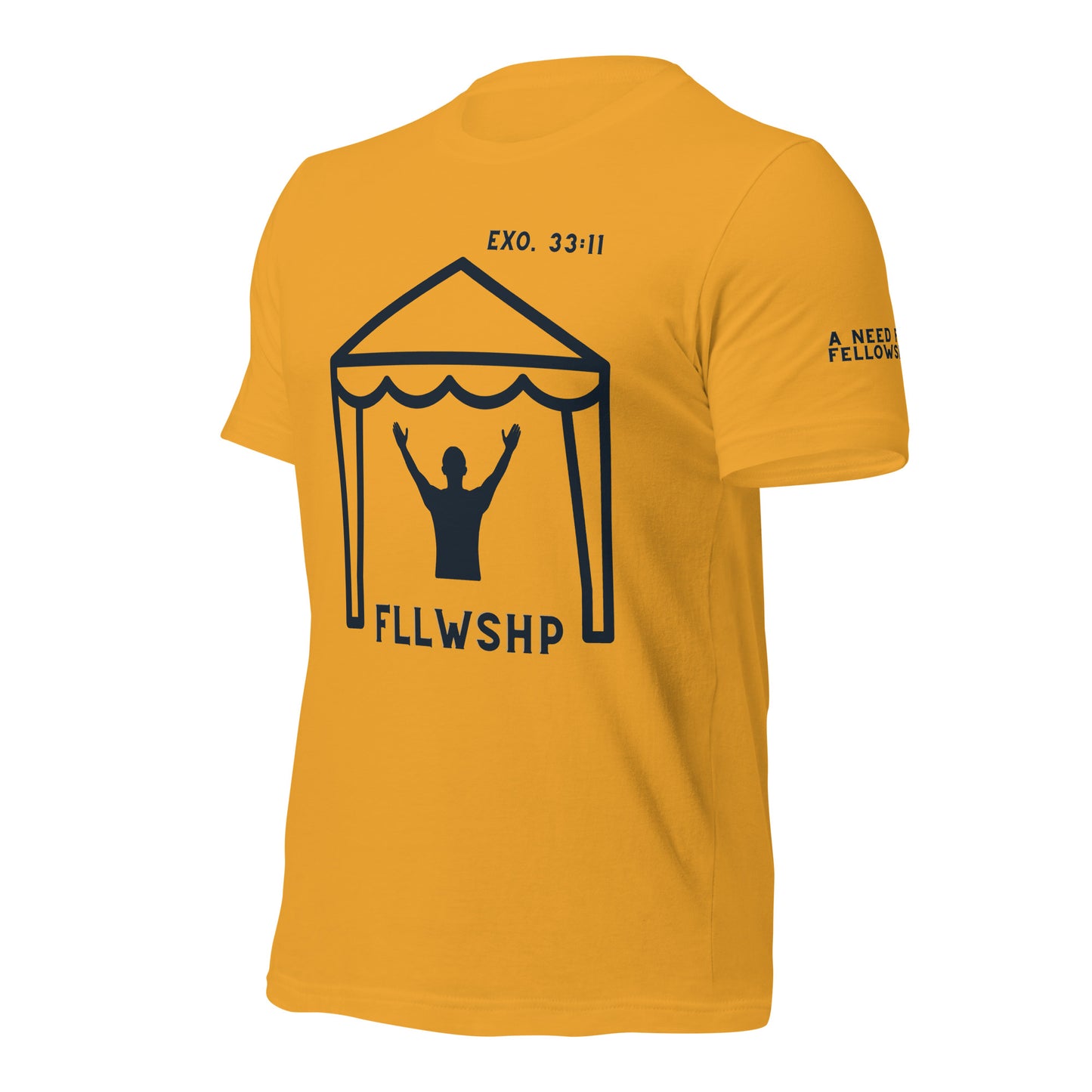 FLLWSHP w/God T-shirt (black print)