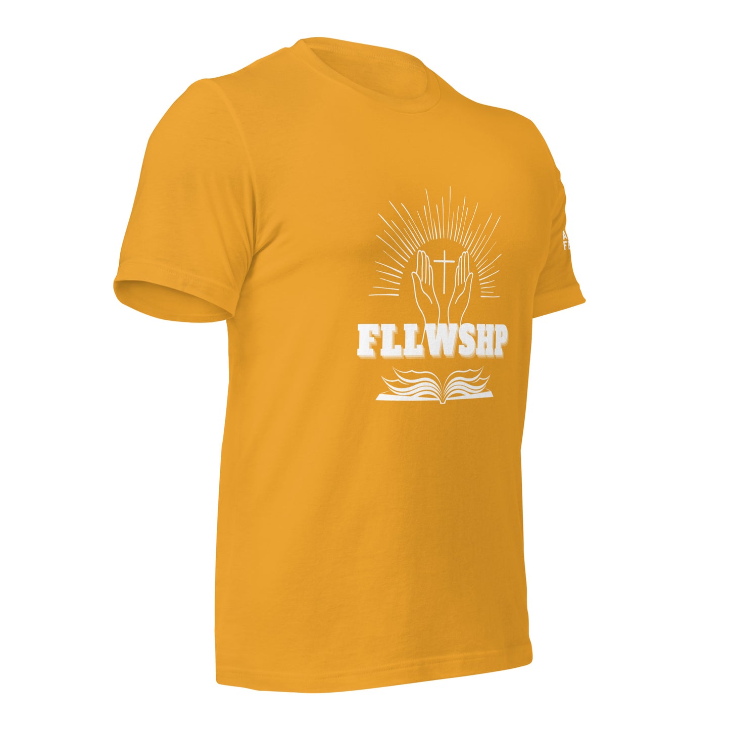 FLLWSHP T-shirt (white print)