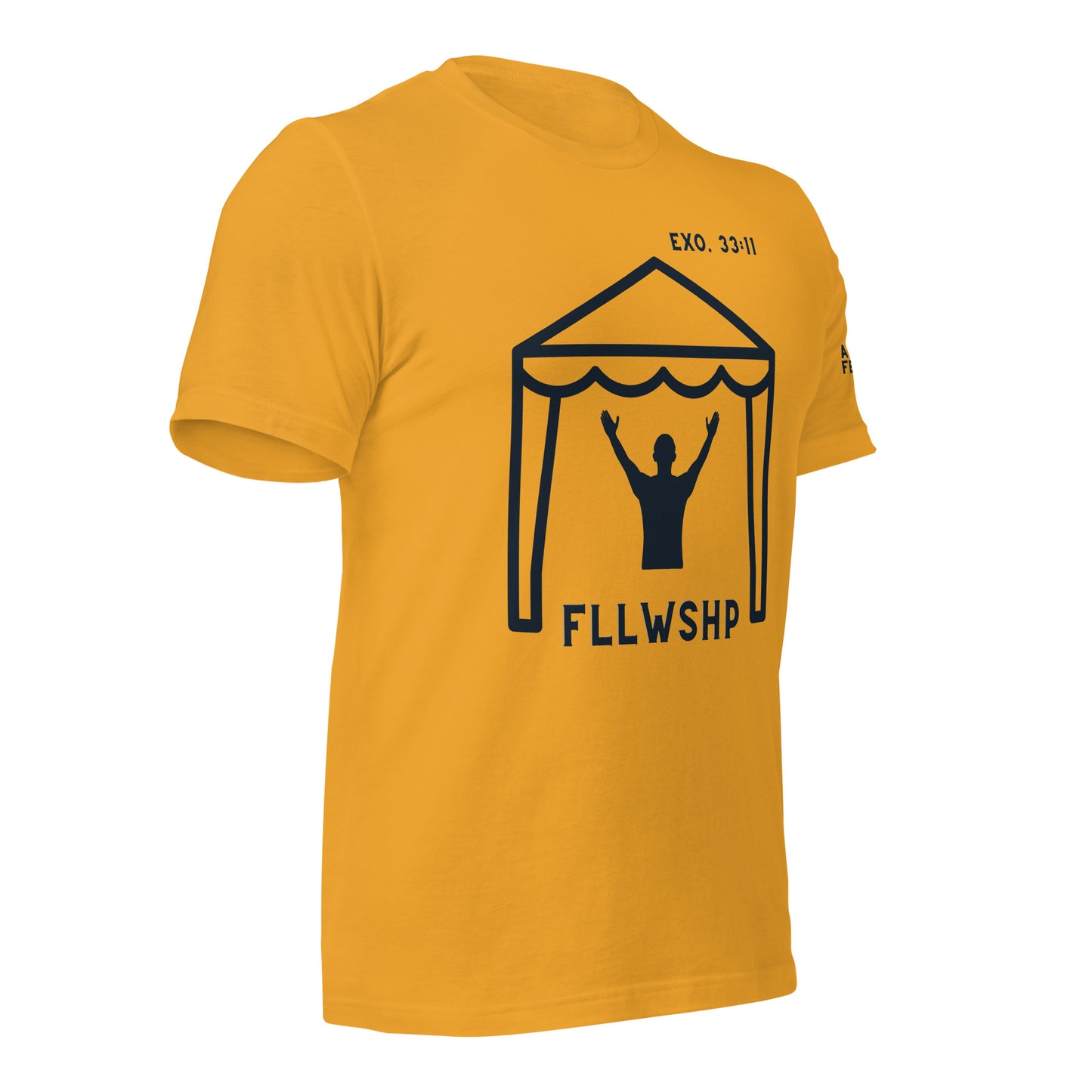 FLLWSHP w/God T-shirt (black print)