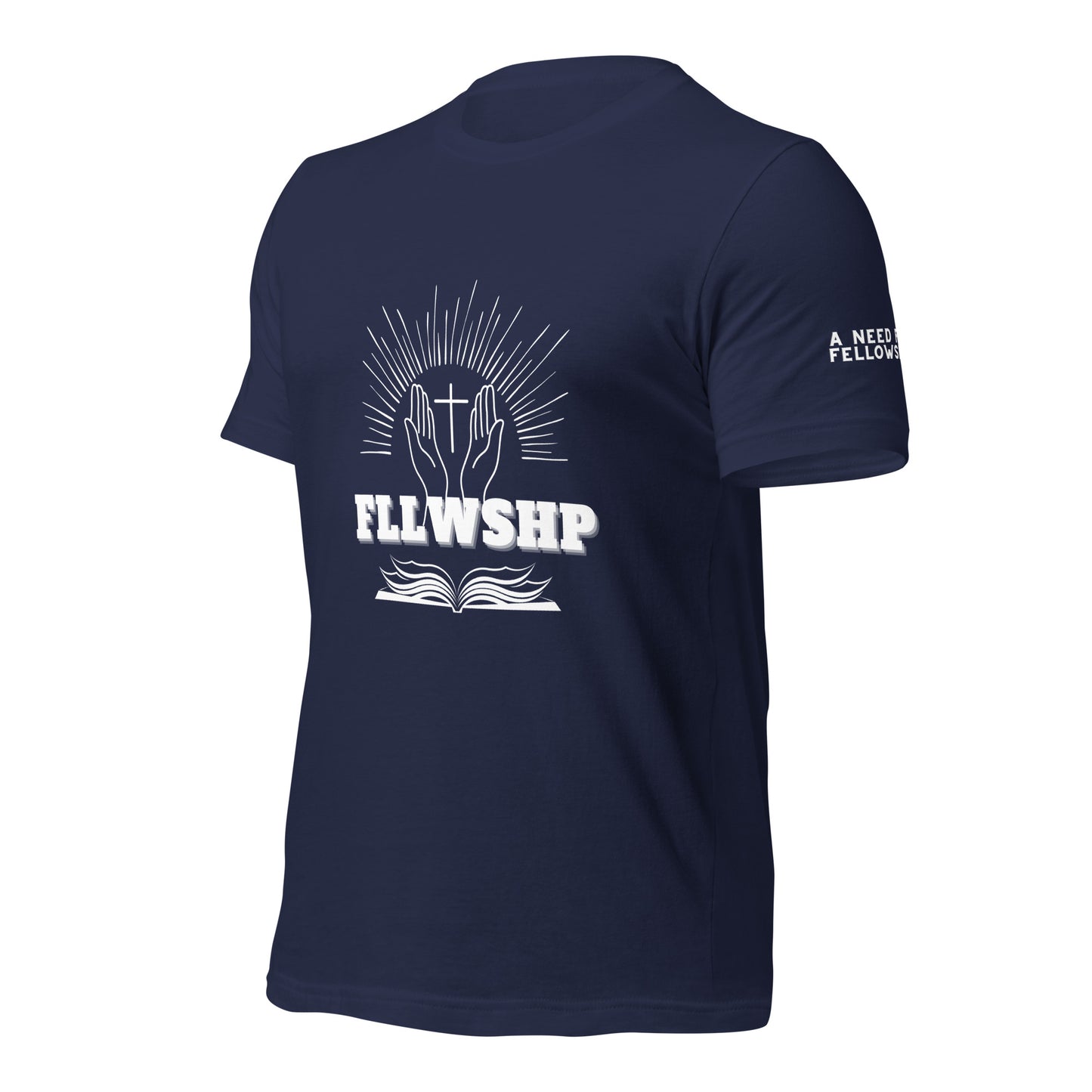 FLLWSHP T-shirt (white print)