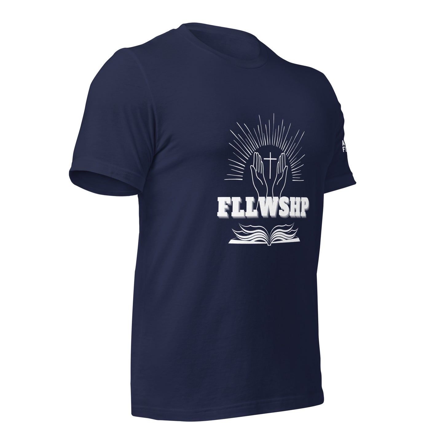FLLWSHP T-shirt (white print)