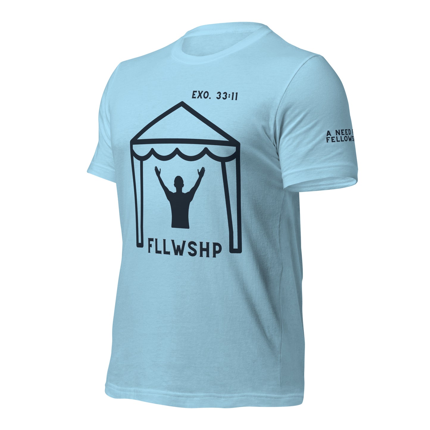FLLWSHP w/God T-shirt (black print)