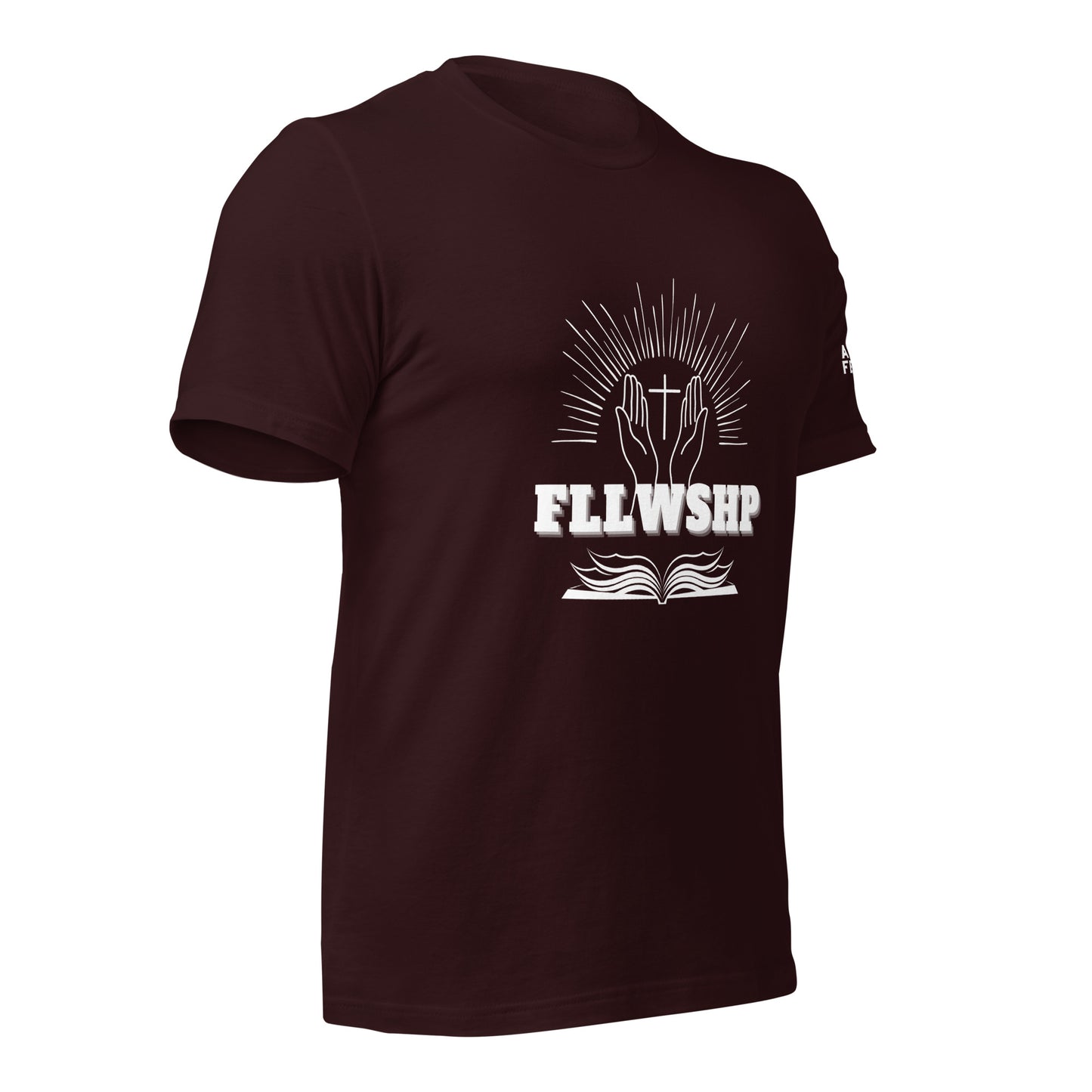 FLLWSHP T-shirt (white print)