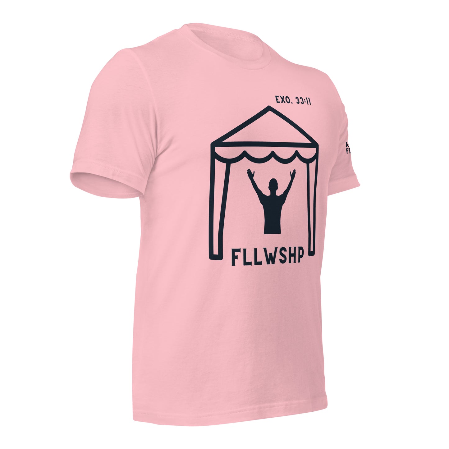 FLLWSHP w/God T-shirt (black print)