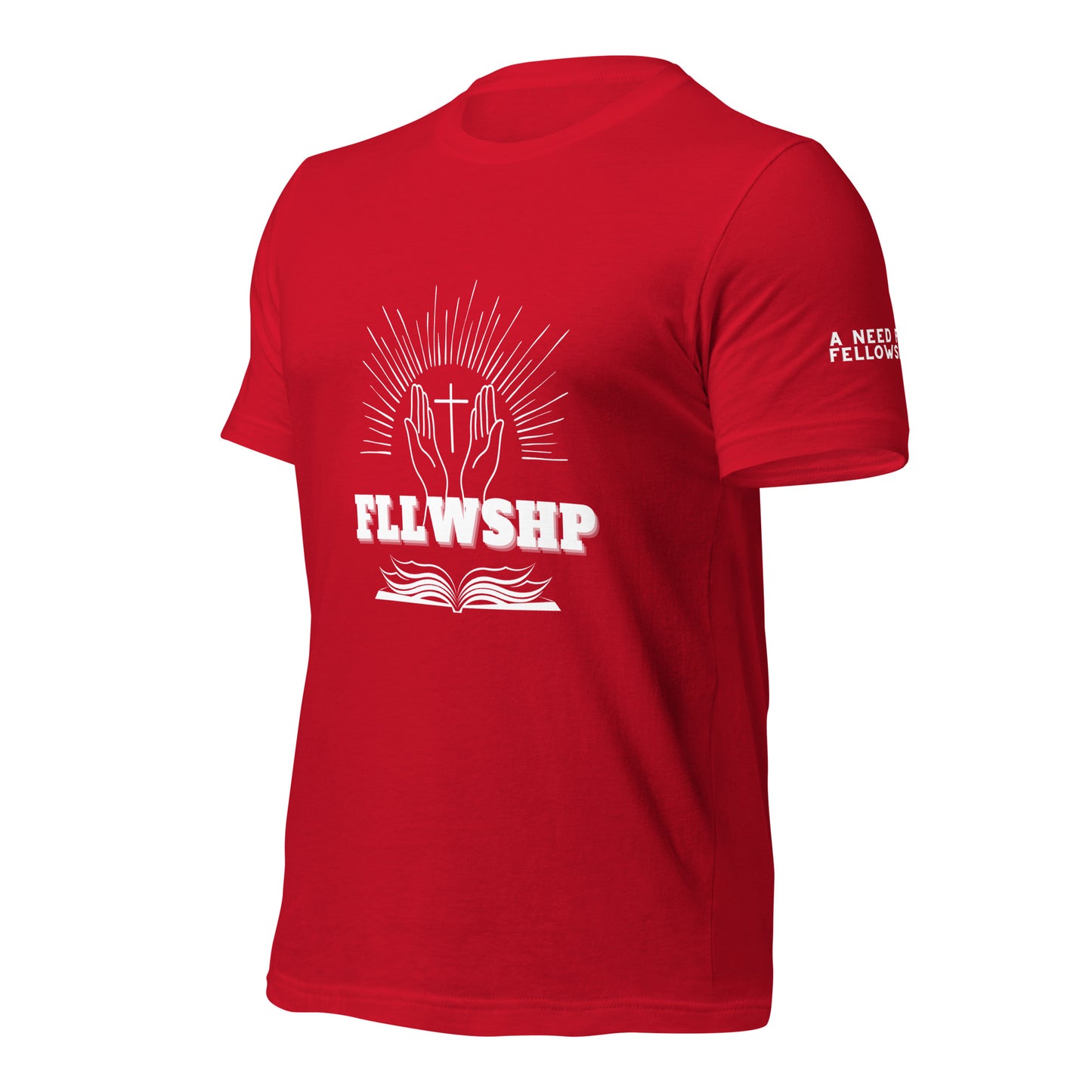 FLLWSHP T-shirt (white print)