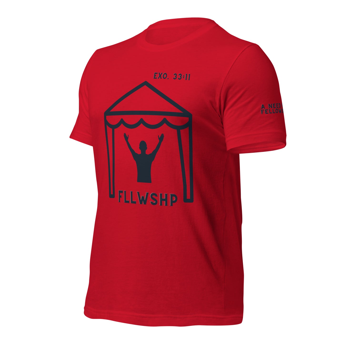 FLLWSHP w/God T-shirt (black print)