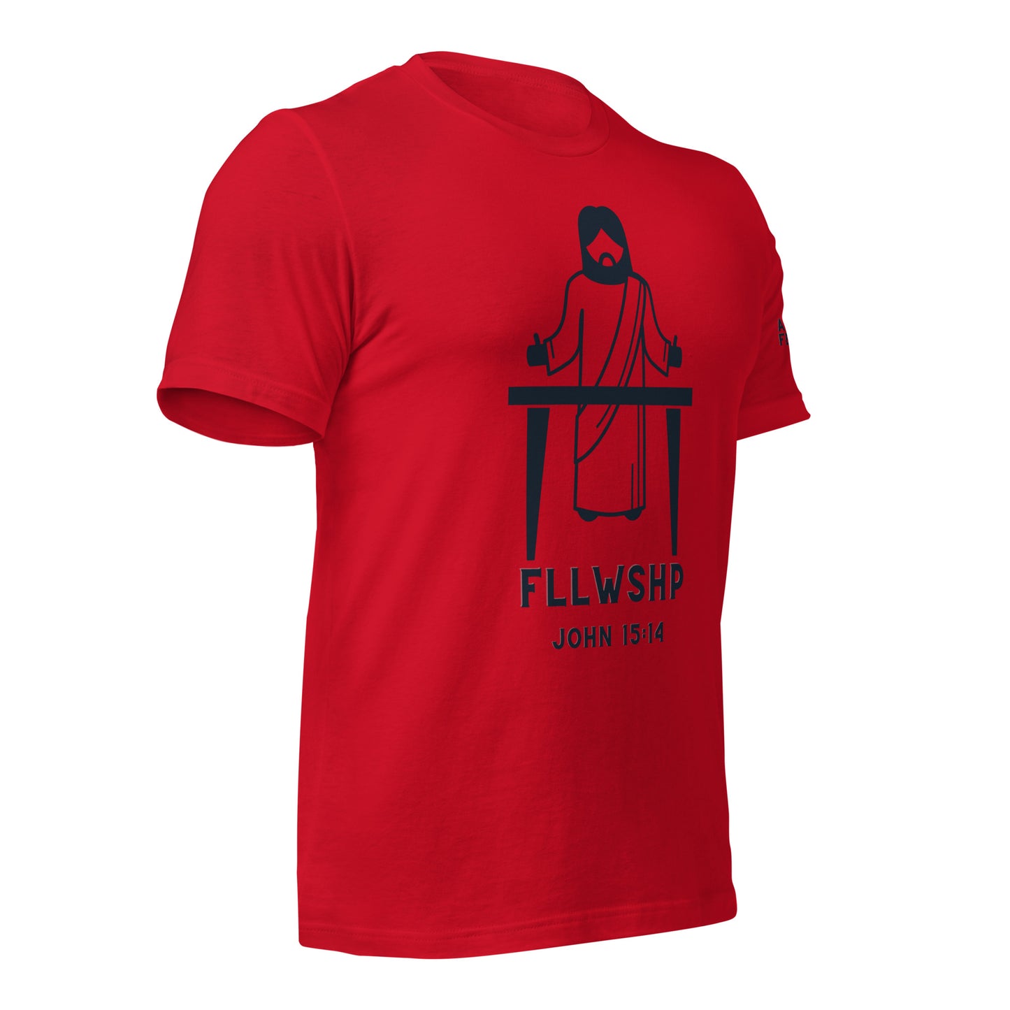FLLWSHP w/Jesus T-shirt (black print)