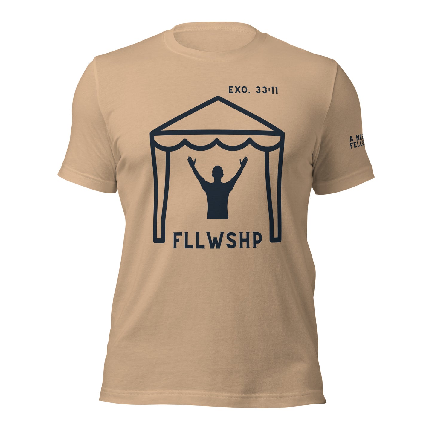FLLWSHP w/God T-shirt (black print)
