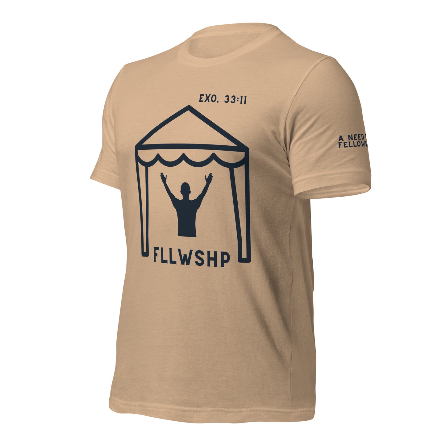 FLLWSHP w/God T-shirt (black print)