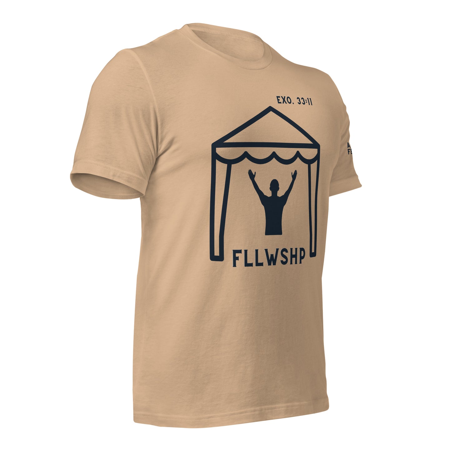 FLLWSHP w/God T-shirt (black print)