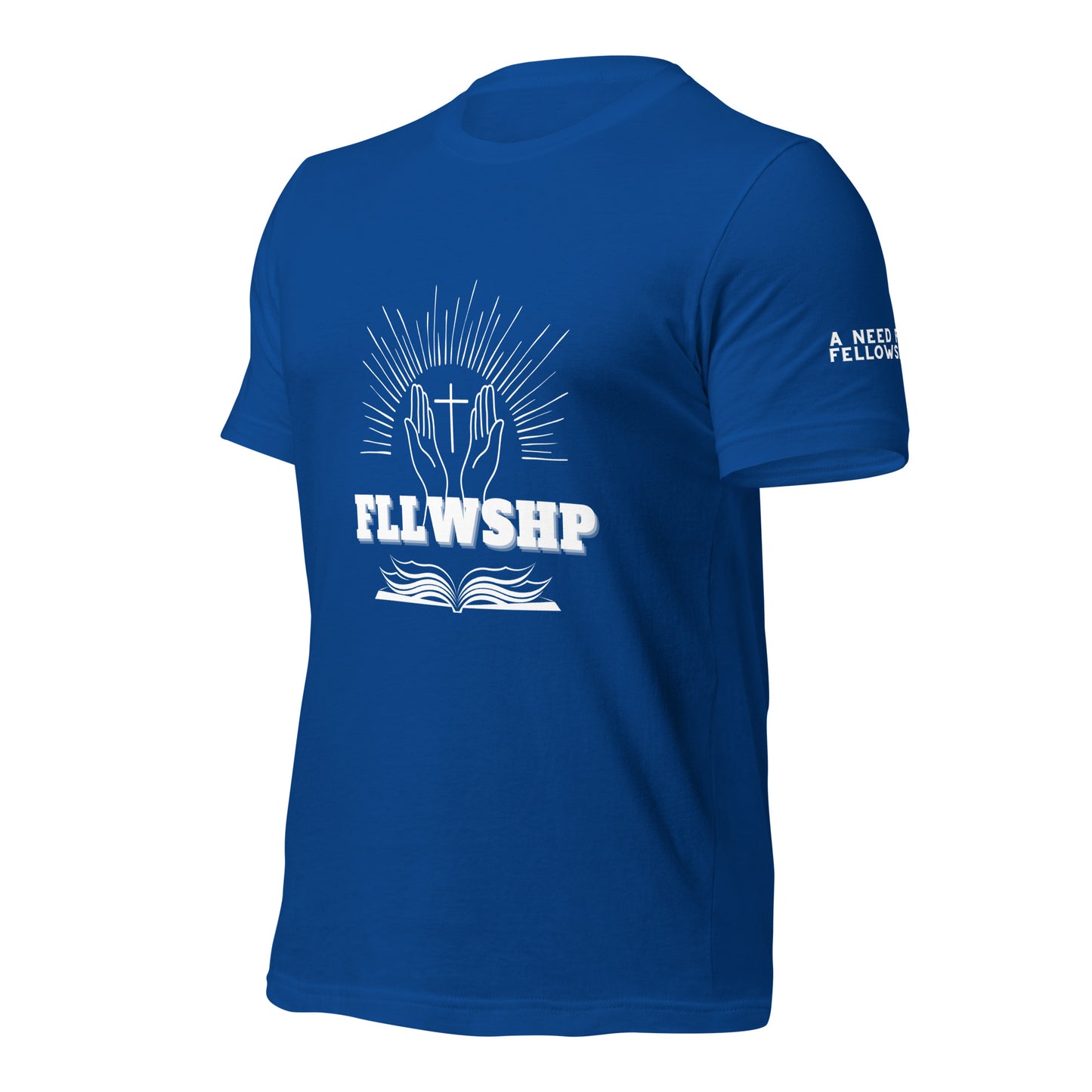 FLLWSHP T-shirt (white print)