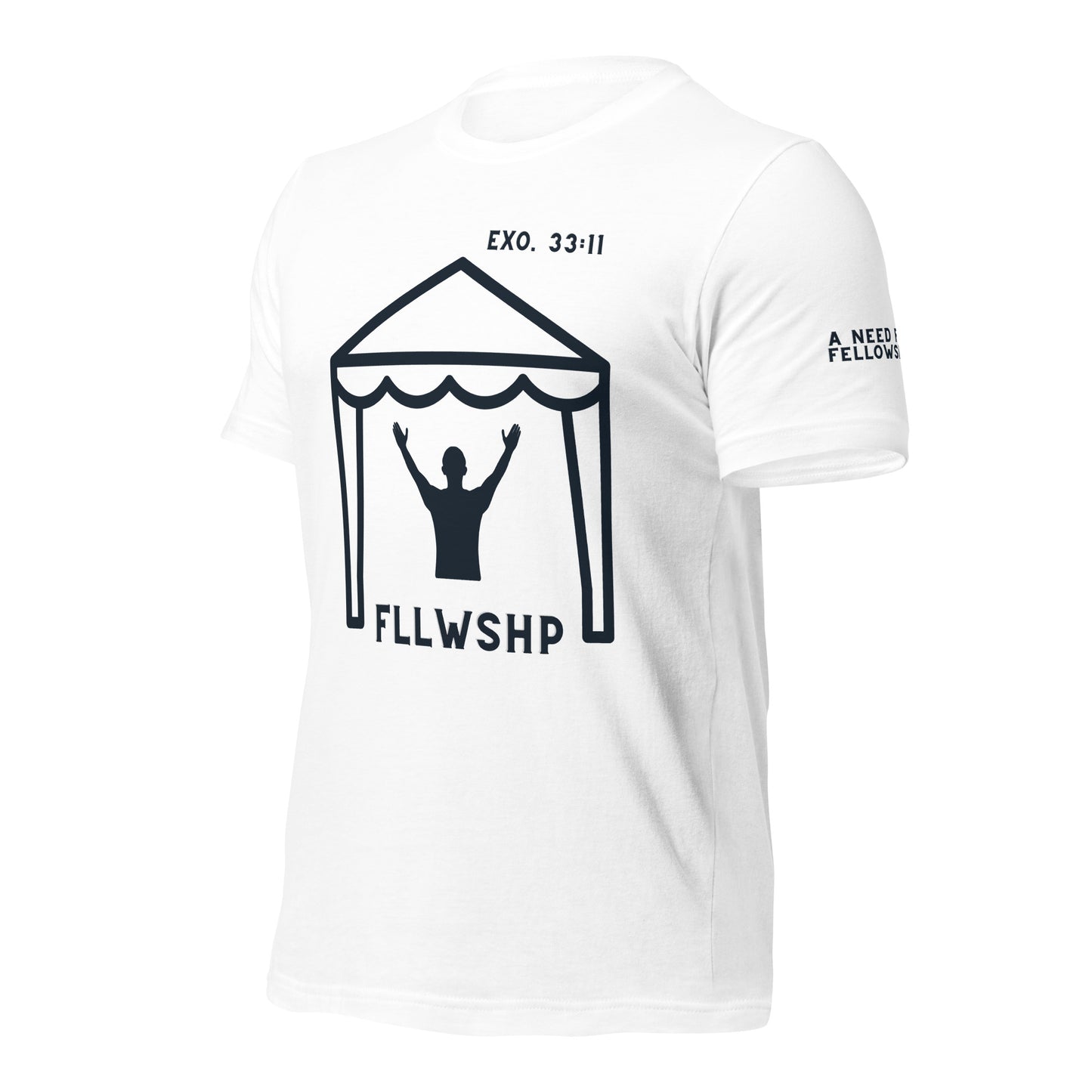 FLLWSHP w/God T-shirt (black print)