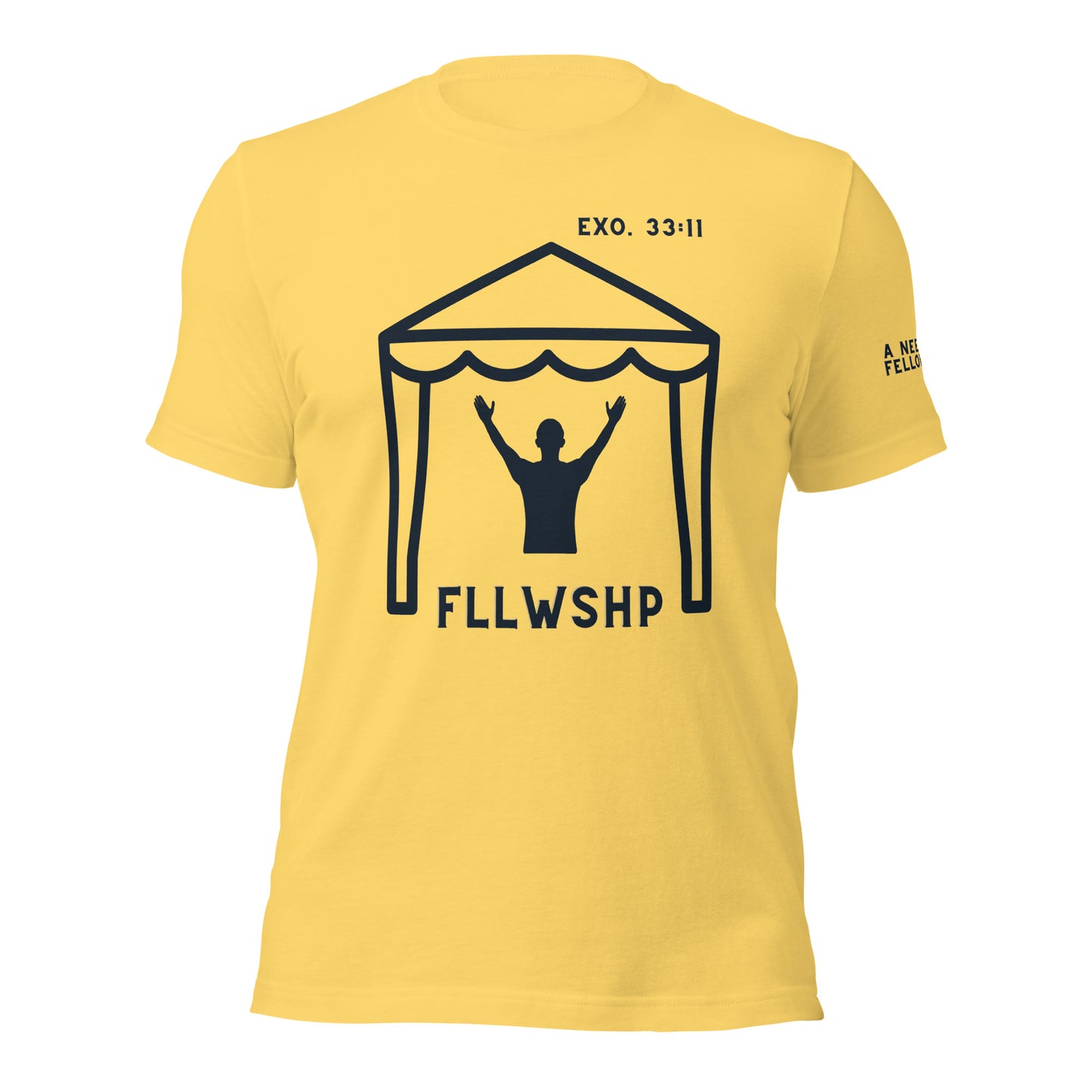 FLLWSHP w/God T-shirt (black print)
