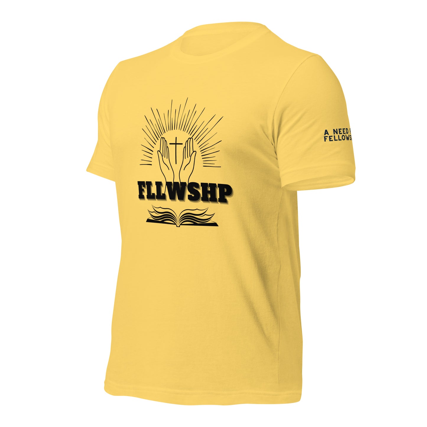 FLLWSHP T-shirt (black print)
