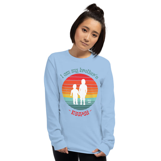 Brother's Keeper Long Sleeve Shirt (female white logo)