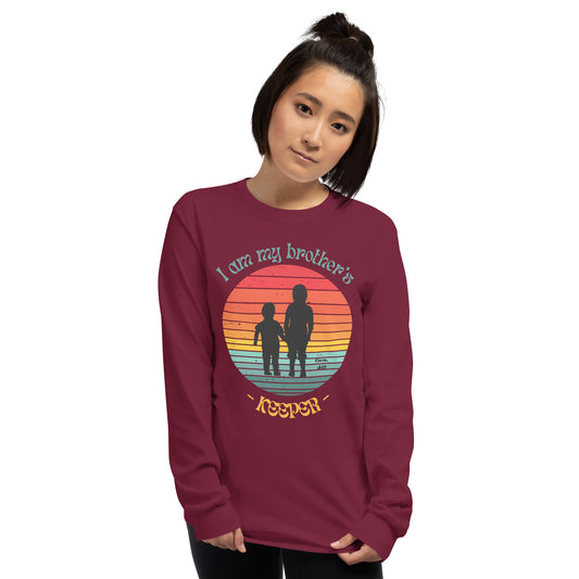Brother's Keeper Long Sleeve Shirt (female black logo)