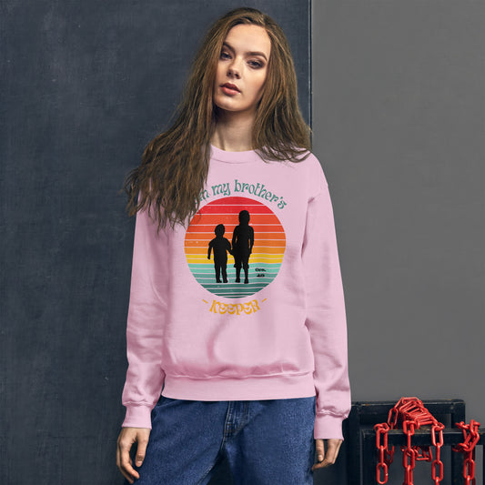 Brother's Keeper Sweatshirt (female black logo)